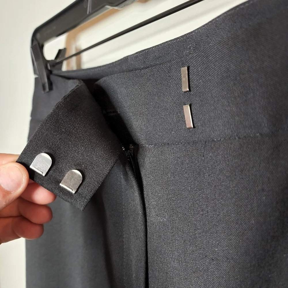 Lafayette 148 Wool‎ Black Trouser Pants Size 6